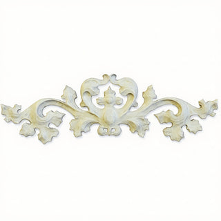 Contessa Wall Carving — Antique White finish