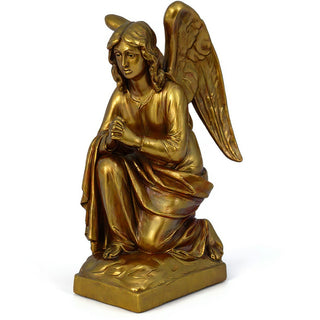 Adoration Angel Statue - 26-inch — Antique Gold finish