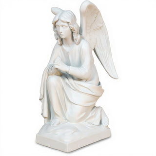 Adoration Angel Statue - 26-inch — Flat White finish