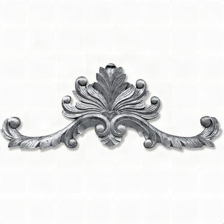 Lafayette Over Door Architectural Element — Aged Silver finish