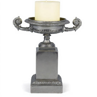 Duke Urn Planter - 12-inch — Aged Silver finish