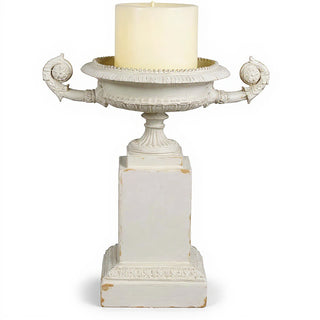 Duke Urn Planter - 12-inch — Antique White finish