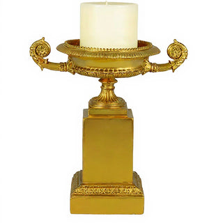 Duke Urn Planter - 12-inch — Deep Gold finish