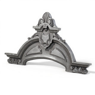 Cortland Over Door — Aged Silver finish