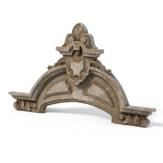Cortland Over Door — Antique Stone finish