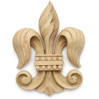 Fleur De Lis Wall Plaque - 23-inch — Dusted Sand finish