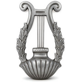 Harp Sconce Wall Sconce - 19.5-inch — Aged Silver finish