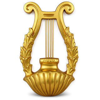 Harp Sconce Wall Sconce - 19.5-inch — Deep Gold finish