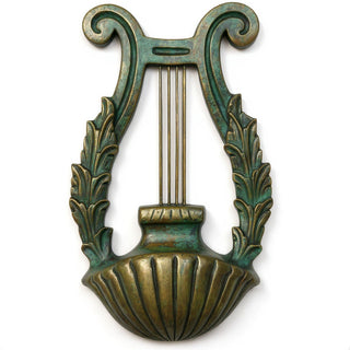 Harp Sconce Wall Sconce - 19.5-inch — Green Bronze finish