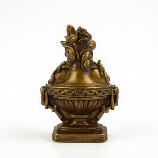Rose Urn Relief Wall Relief — Bronze finish