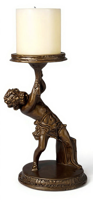 Captive Angel Candleholder Statue - 13-inch