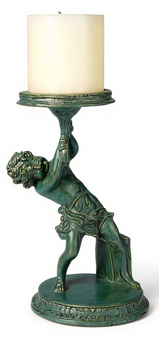 Captive Angel Candleholder Statue - 13-inch