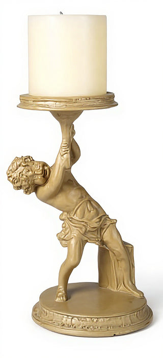 Captive Angel Candleholder Statue - 13-inch
