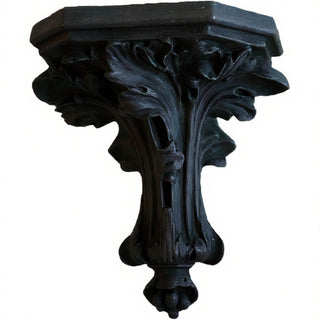 Daprato Leaf Bracket Wall Bracket - 10.5-inch — Dusted Black finish