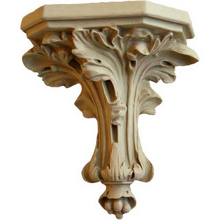 Daprato Leaf Bracket Wall Bracket - 10.5-inch — Dusted Sand finish