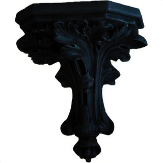 Daprato Leaf Bracket Wall Bracket - 10.5-inch — Flat Black finish