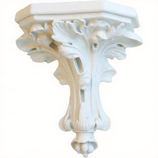 Daprato Leaf Bracket Wall Bracket - 10.5-inch — Flat White finish