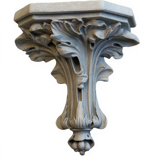 Daprato Leaf Bracket Wall Bracket - 10.5-inch — Old Stone finish