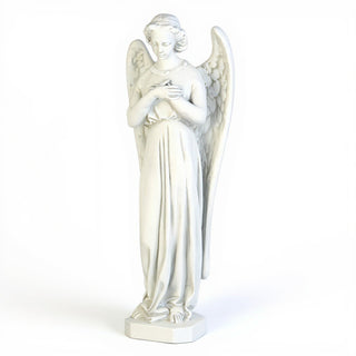 Angel with Crossed Arms Statue - 40-inch — Flat White finish