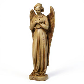 Angel with Crossed Arms Statue - 40-inch — Gothic Stone finish