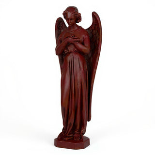 Angel with Crossed Arms Statue - 40-inch — Rust finish