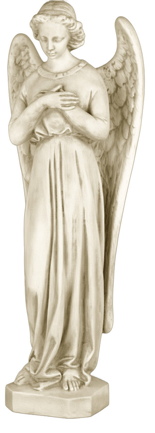 Angel In Cari Cross Statue - 25-inch