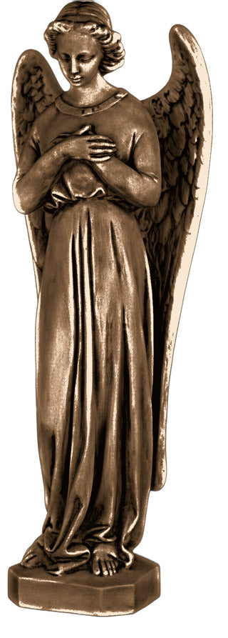 Angel In Cari Cross Statue - 25-inch