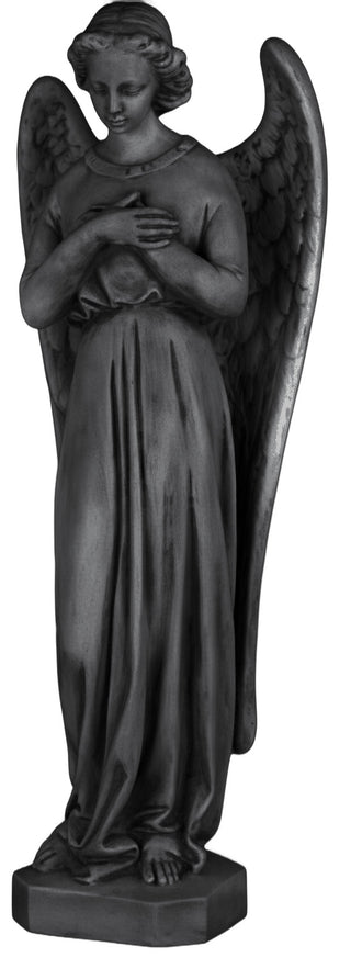 Angel In Cari Cross Statue - 25-inch