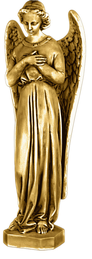 Angel In Cari Cross Statue - 25-inch
