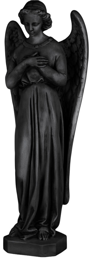 Angel In Cari Cross Statue - 25-inch