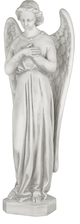 Angel In Cari Cross Statue - 25-inch