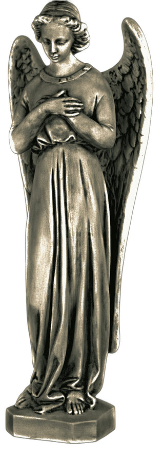 Angel In Cari Cross Statue - 25-inch