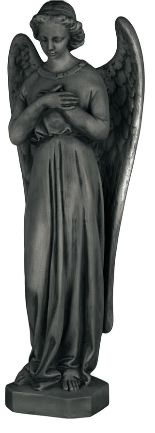 Angel In Cari Cross Statue - 25-inch