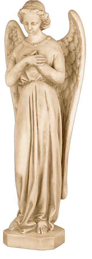 Angel In Cari Cross Statue - 25-inch