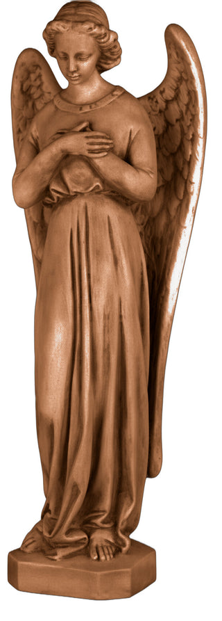 Angel In Cari Cross Statue - 25-inch