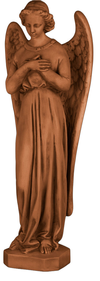 Angel In Cari Cross Statue - 25-inch