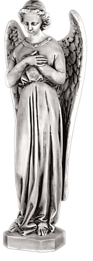 Angel In Cari Cross Statue - 25-inch
