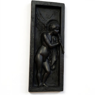 Rossellino Nude Figure Wall Relief - 23-inch — Dusted Black finish