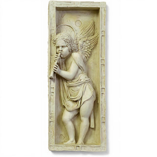 Rossellino Drape Wall Plaque - 23-inch — Antique White finish