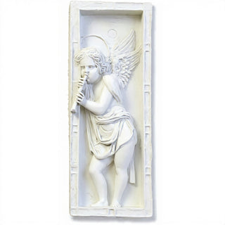 Rossellino Drape Wall Plaque - 23-inch — Flat White finish