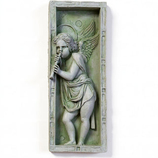 Rossellino Drape Wall Plaque - 23-inch — Mossy Green finish