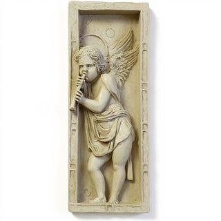 Rossellino Drape Wall Plaque - 23-inch — Museum Terracotta finish