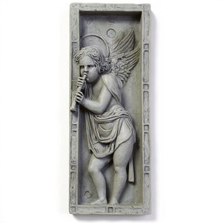 Rossellino Drape Wall Plaque - 23-inch — Old Stone finish