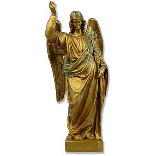 Angel's Glory Statue - 25-inch — Antique Gold finish