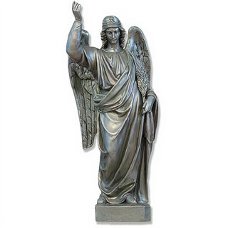 Angel's Glory Statue - 25-inch — Aged Silver finish
