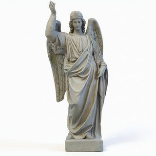 Angel's Glory Statue - 25-inch — Limestone finish
