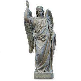 Angel's Glory Statue - 25-inch — Old Stone finish