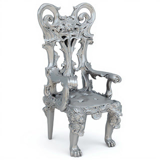 Thorn Chair Bench - 21-inch — Silver finish