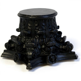 Corinthian Riser Candleholder — Flat Black finish