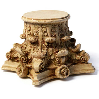 Corinthian Riser Candleholder — Gothic Stone finish